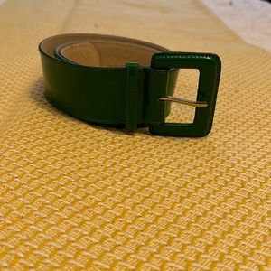 LIKE NEW - Green Patton Leather Belt